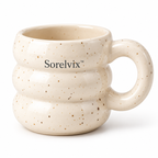 Sorelvix™ Oat Speckle Ribbed Mug