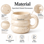 Sorelvix™ Oat Speckle Ribbed Mug