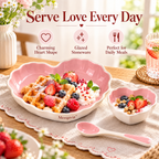 Merqavia™ Blush Heart Stoneware Serving Set