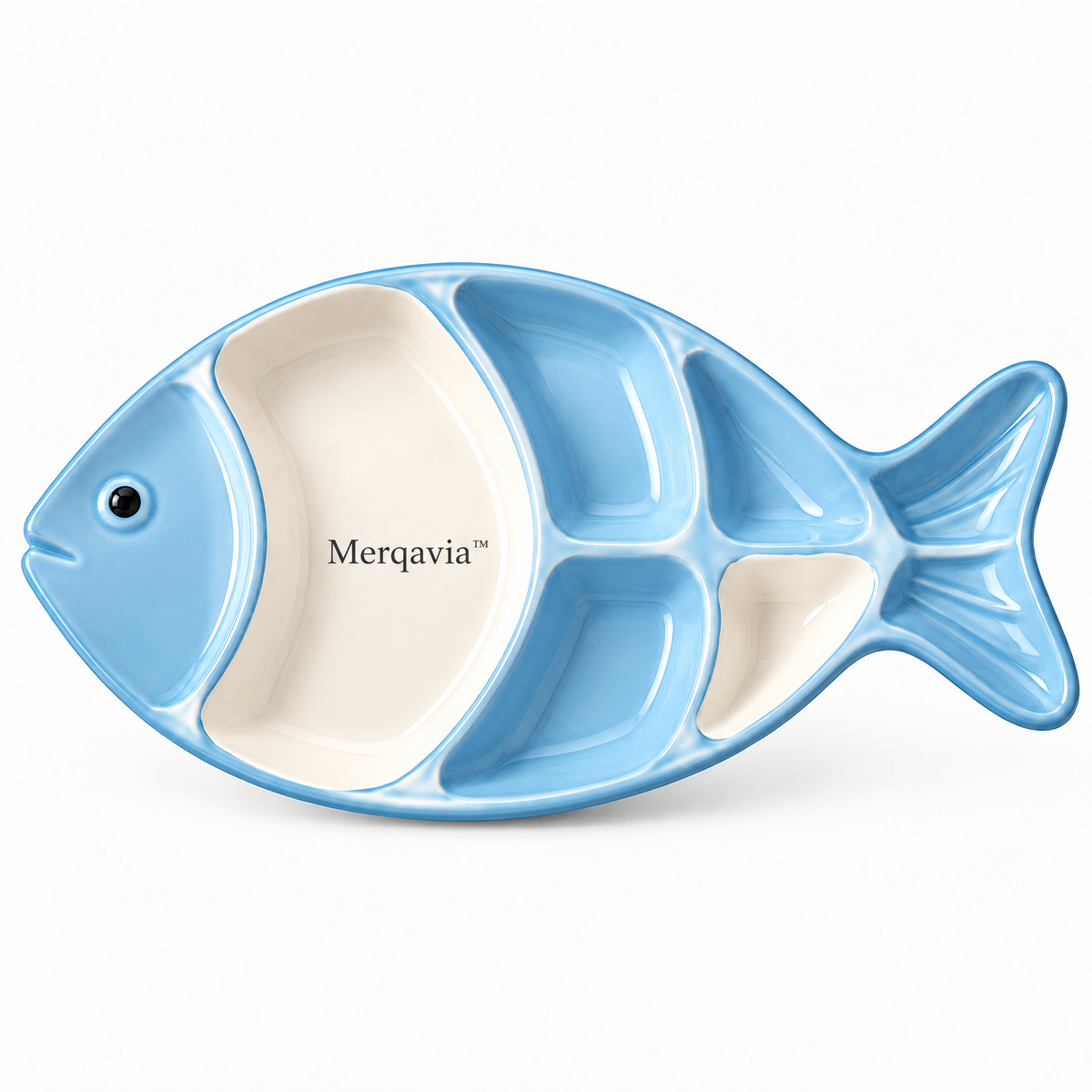 Merqavia™ Coastal Fish Divided Serving Platter
