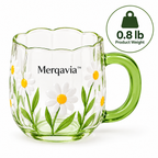 Merqavia™ Daisy Meadow Glass Mug
