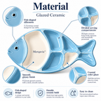 Merqavia™ Coastal Fish Divided Serving Platter