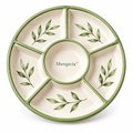 Merqavia™ Sage Leaf Divided Serving Platter