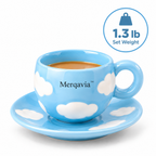 Merqavia™ Sky Cloud Ceramic Cup & Saucer Set