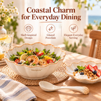 Merqavia™ Coastal Shell Porcelain Serving Set