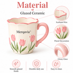 Merqavia™ Tulip Bloom Ceramic Mug