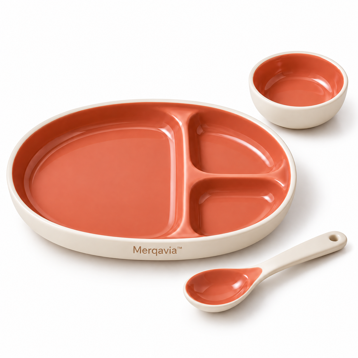 Merqavia™ Everyday 3-Section Stoneware Meal Set