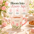 Merqavia™ Tulip Bloom Ceramic Mug